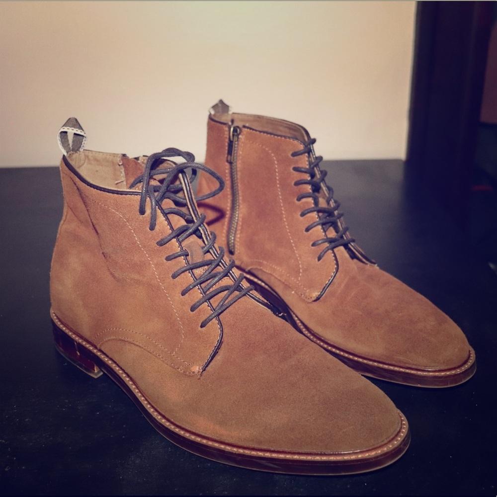 Aldo Suede Lace Up Boots